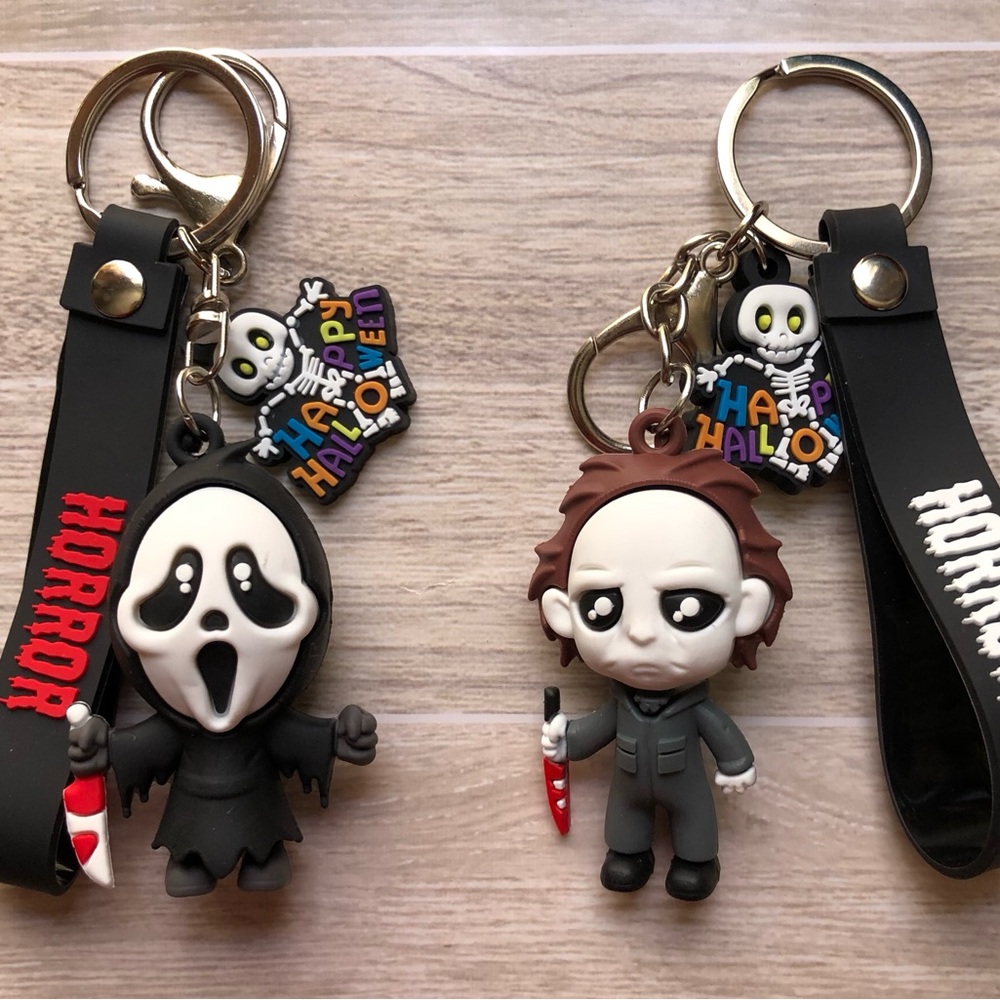 Halloween Horror Figure two (2) keychains